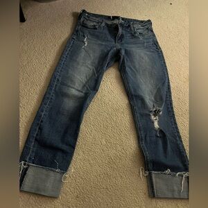 Kut from the Kloth Distressed Blue Boyfriend Jeans
